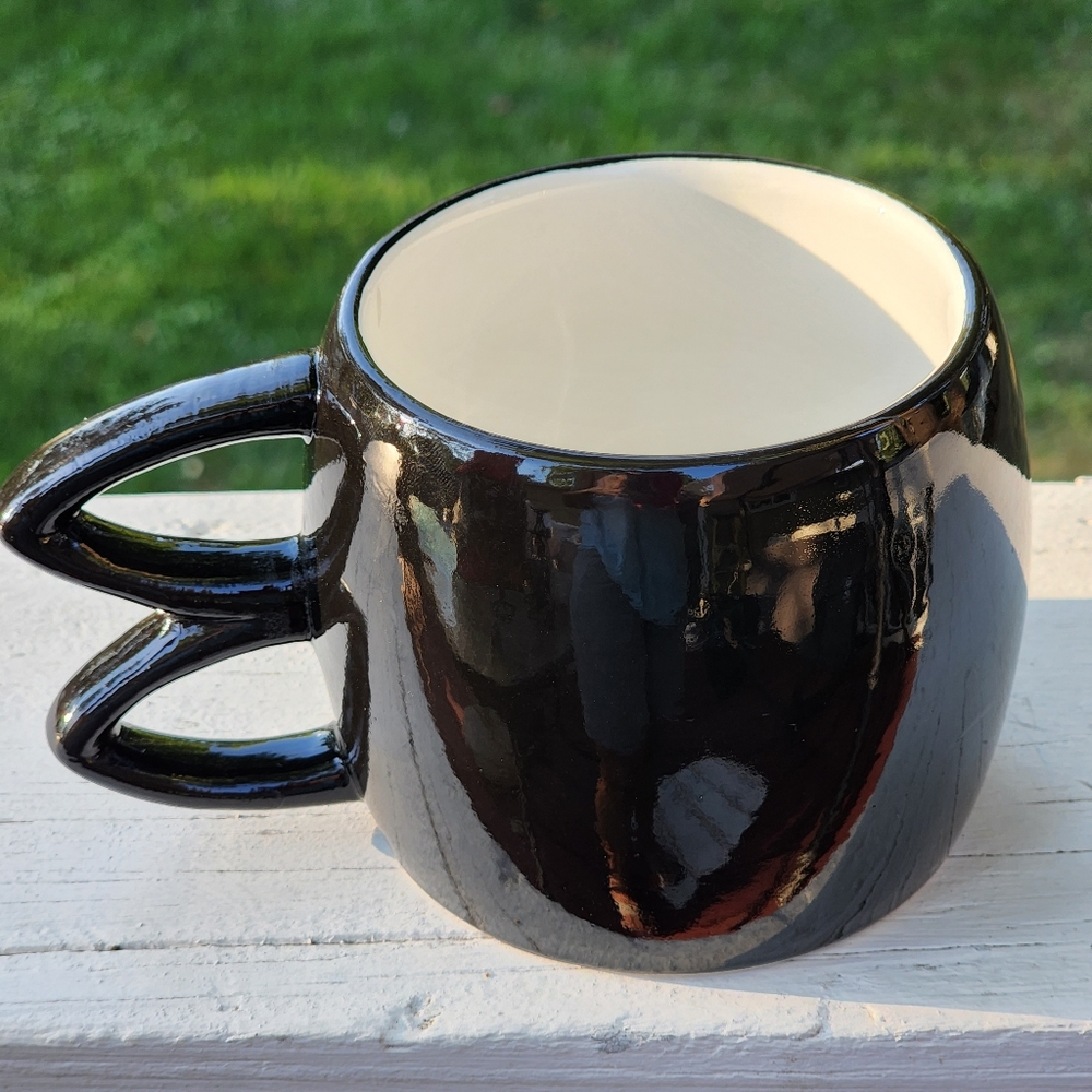 Black Kitty Cat Ceramic Coffee Mug - Picture 6 of 9